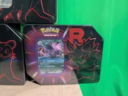 Team Rocket Tins (Set of 3) (2x Persian 1x Nidoking) Pokemon TCG New - Image 2