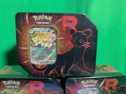 Team Rocket Tins (Set of 3) (2x Persian 1x Nidoking) Pokemon TCG New - Image 4