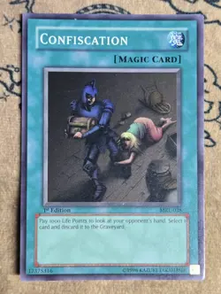 Yugioh Confiscation MRL-038 1st Edition Super Rare NM - Image 1