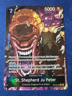 St. Shepherd Ju Peter (OP13-084) Special Alt Art Holo 5000 Power Carrying on Hi… - Image 1
