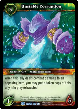 WOW WARCRAFT TCG THRONE : UNSTABLE CORRUPTION X 4 - Image 1