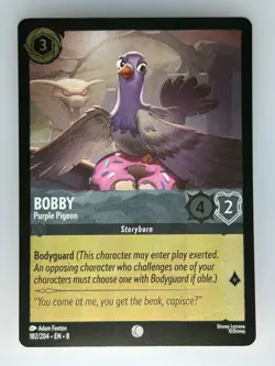 Disney Lorcana Bobby - Purple Pigeon Foil Reign of Jafar #182/204 NM - Image 1