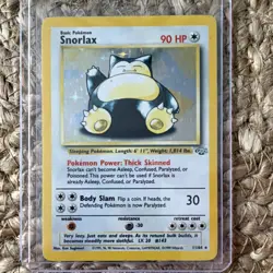 Pokemon TCG Snorlax Jungle Holo Basic Card 1999 11/64 English - Image 1