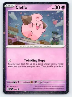 Cleffa 095 Cosmos Holo Pokemon Card TCG - Image 1