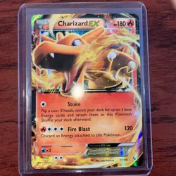 Pokemon TCG Charizard EX Ultra Rare Flashfire 11/106 NM Holo Card 2014 - Image 1