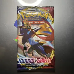 Pokemon Sword and Shield Base Booster Pack TCG 10 Cards Factory Sealed - Image 1