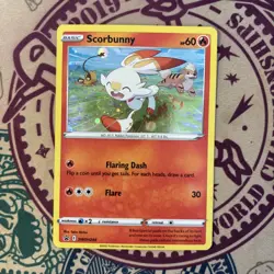 Scorbunny - (Cosmos Holo) SWSH244 SWSH: Sword & Shield Promo Cards Holo - Image 3