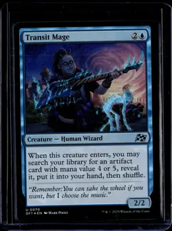 Transit Mage - 70 - Foil - DFT - NM - MTG Magic the Gathering - Image 1