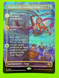 MTG Tarkir Dragonstorm - Awaken the Honored Dead - Borderless Foil - Image 1