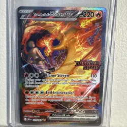 Pokemon TCG Team Rockets Moltres EX Destined Rivals Card 229/182 SIR Stamped - Image 1