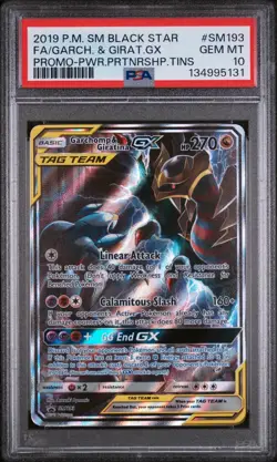 Pokemon TCG Garchomp & Giratina GX SM193 SM Promo - PSA 10 Gem Mint - Image 1