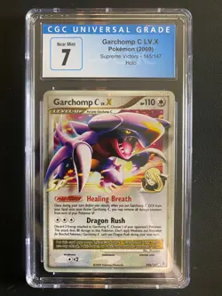 POKEMON TCG GARCHOMP C LV.X 145/147 PLATINUM SUPREME VICTORS HOLO CGC 7!! - Image 1