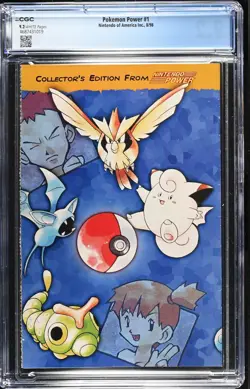 NINTENDO POKEMON POWER #1 - CGC 9.2 - NM- 1ST COMIC APPEARANCE ASH PIKACHU - Image 2