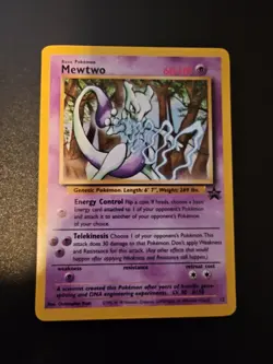 2000 Pokemon Promo Black Star 12 Mewtwo LP - Image 1