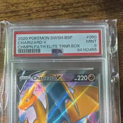 Pokemon Charizard V SWSH050 Sword & Shield Promo Holo 2020 PSA 9 - Image 2
