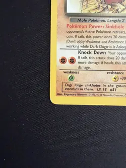 Pokemon TCG: 2000 Dark Dugtrio 23/82 Team Rocket Non-Holo Rare MP - Image 5