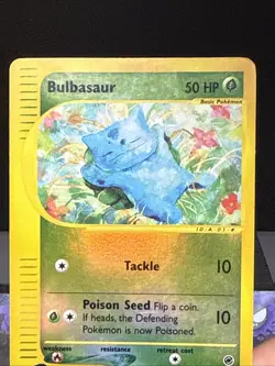 Pokemon Card Bulbasaur 94/165 Reverse Holo Expedition Base Set Played - Image 2