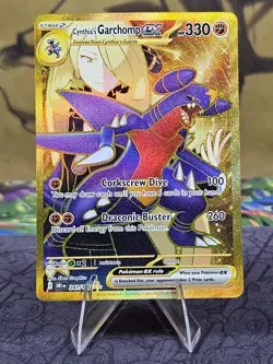 Pokemon TCG Cynthia's Garchomp ex 241/182 Destined Rivals Secret Rare Holo NM - Image 1