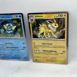 Pokemon Prismatic Jolteon Flareon Vaporeon SVP 167 168 169 Promo Set - Image 4