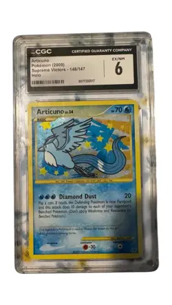 CGC 6 NM Articuno Holo #148 Pokemon Platinum Supreme Victors 2009 - Image 1