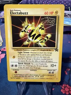 Pokemon Electabuzz (Movie Promo) Promo Normal WoTC Promo 1999 02/53 NM - Image 1
