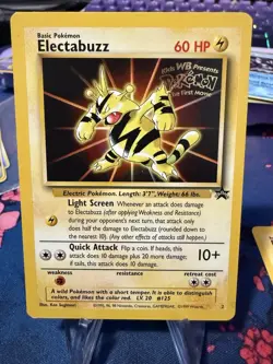 Pokemon Electabuzz (Movie Promo) Promo Normal WoTC Promo 1999 02/53 NM - Image 2