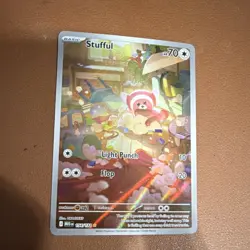 Pokemon Stufful 154/132 Me01 Mega Evolution Illustration Rare Full Art Holo HP … - Image 1