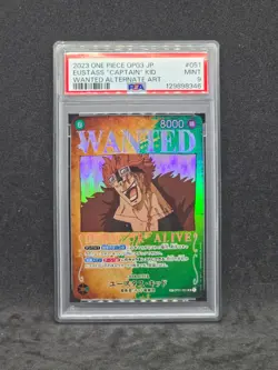 One Piece Japanese Pillars Of Strength Eustass Kid Wanted AA OP01-051 (PSA 9) - Image 1