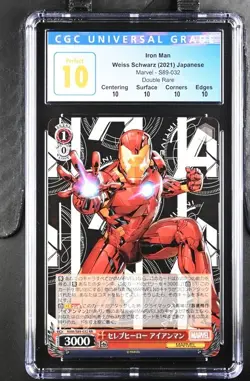 Marvel Iron Man Weiss Schwarz: 2021 S89-032: Double Rare - CGC PERFECT 10 - Image 1