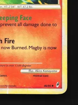 Magby 46/95 HP Call of Legends English Pokemon Card TCG - Image 3