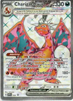Pokemon: SV: Scarlet & Violet Promo Cards: Holofoil Charizard ex 056: LP Con - Image 1