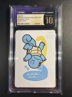 ✨✨ CGC 10 PRISTINE 2025 TARUKA POKEMON CARDS Squirtle Picture Card - Image 1