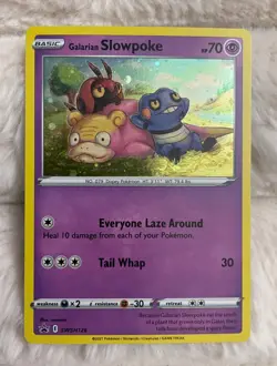 Pokemon Galarian Slowpoke SWSH126 Sword & Shield Promo Cards Cosmos Holo NM - Image 1