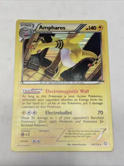 Ampharos 40/124 Cosmos Holo Dragons Exalted Pokemon Card - Image 1
