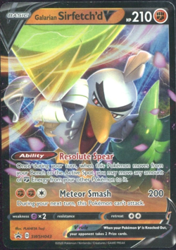 Galarian Sirfetch'd V - SWSH043 - SWSH: Sword & Shield Promo NM Pokemon Card - Image 1
