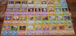Big 65 Card Unlimited Vintage Pokemon Bulk Lot- LP/Light Damage Pokemon Cards - Image 2