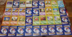 Big 65 Card Unlimited Vintage Pokemon Bulk Lot- LP/Light Damage Pokemon Cards - Image 3