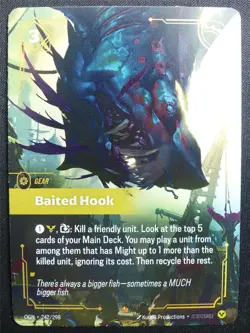 Baited Hook 242/298 Epic Rare Foil - OGN - Riftbound Card #2D4 - Image 1