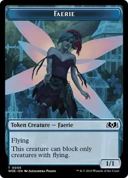 x 10 Faerie Token Wilds of Eldraine MTG Magic The Gathering pack fresh - Image 1