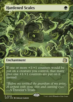 Hardened Scales R FOIL #55 | WOT WOE: Enchanting Tales | MTG - Image 1