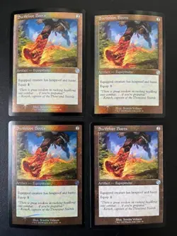 MTG- Swiftfoot Boots x4 - Brother's War Retro (Three are FOIL) - Image 1