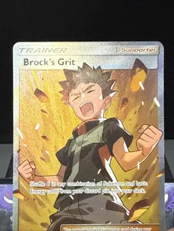 Pokemon Card Brock’s Grit 172/181 Team Up Set Full Art Trainer Near Mint - Image 2