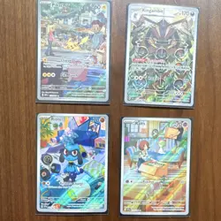 Pokemon TCG Scarlet & Violet Illustrator Rare Pikachu Kingambit Riolu Ralts Lot - Image 1
