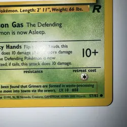 Grimer 57/82 (First Edition) Common Pokemon TCG: Team Rocket 1999 - 2000 Wizards - Image 5