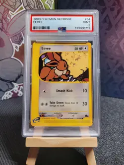 2003 Pokemon Skyridge Eevee 54/144 PSA 9 Mint - Image 1