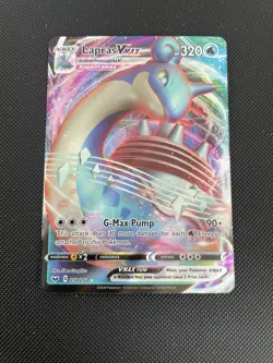 Pokemon Lapras VMAX 050/202 Sword & Shield Ultra Rare Holo Full Art 320 HP - Image 1
