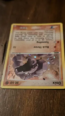 Pokemon TCG Onix 42/112 EX FireRed & LeafGreen Reverse Holo Uncommon Basic 80 HP - Image 3