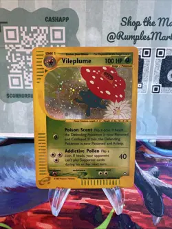 Vileplume H31/H32 Holo Rare Aquapolis E-Reader Vintage WOTC Pokemon TCG - LP+ - Image 1