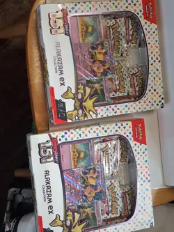 TCG Pokemon 151 Scarlet & Violet Alakazam EX Collection Box. Sealed Lot of 2!! - Image 2