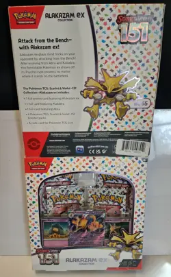 TCG Pokemon 151 Scarlet & Violet Alakazam EX Collection Box. Sealed Lot of 2!! - Image 5